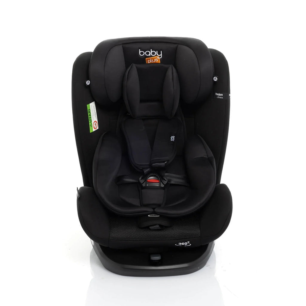 baby plus Orbitfix Group 0+/1/2/3 (Birt to 12 Years) Car Seat - Black - TOYFACTORY