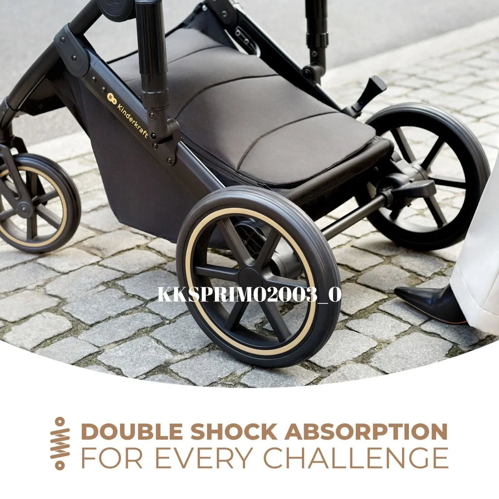 Kinderkraft 3-in-1 Mink Pro Prime 2 Travel System with Car Seat - Venezian Black - TOYFACTORY