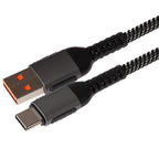 Maplin USB-C to USB-A 60W Braided Cable - Grey - TOYFACTORY