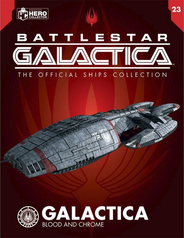 #23 Battlestar Galactica (Blood & Chrome) Model Diecast Ship (Eaglemoss / Battlestar Galactica) - TOYFACTORY