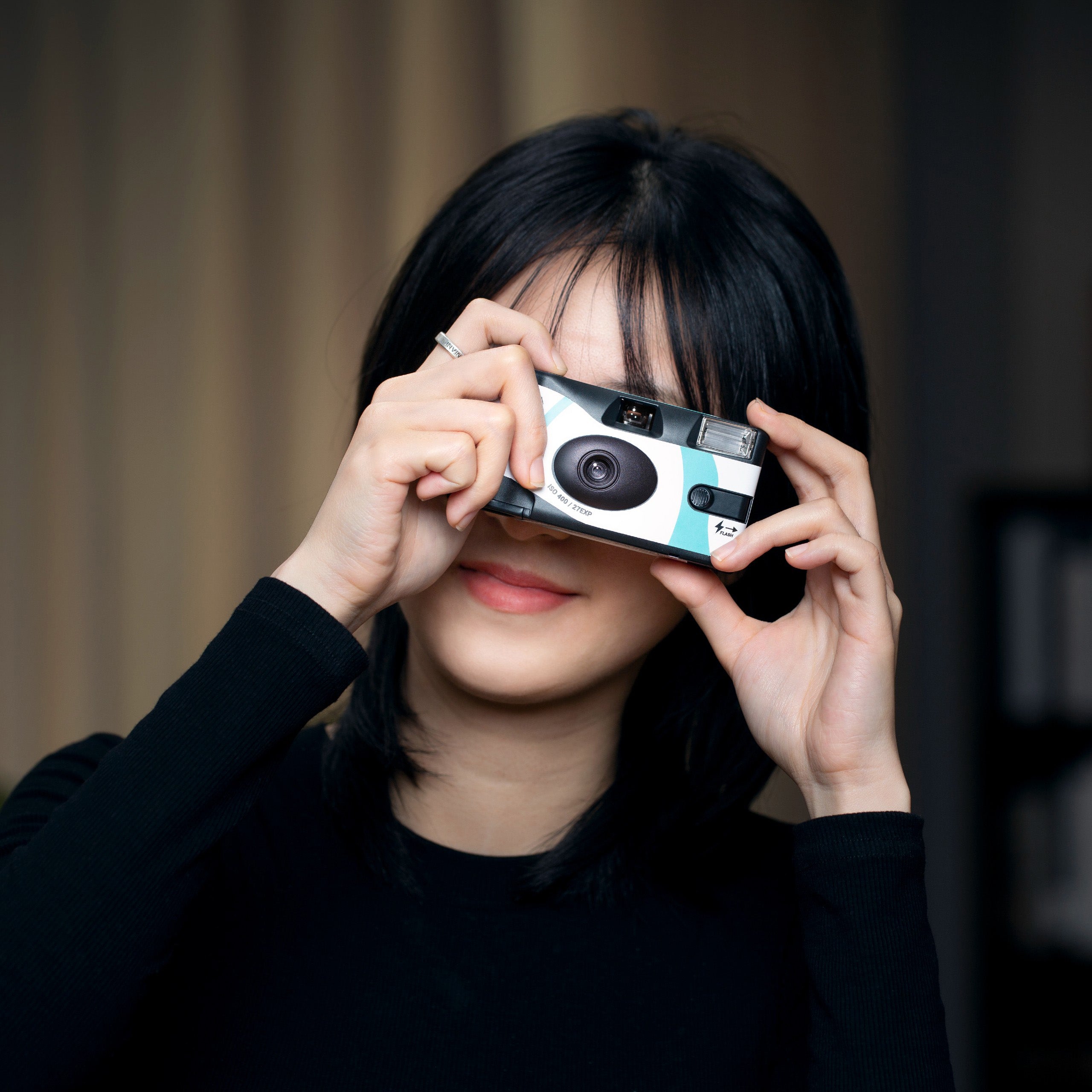 Praktica Single Use Disposable Colour Film Camera with Flash - Blue - TOYFACTORY