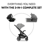 Hauck Shop N Care Trio Set - Grey - TOYFACTORY
