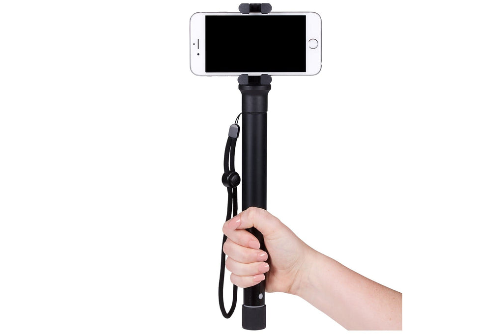 PRAKTICA Vloggers Desktop Tripod Kit with Phone Mount and Monopod Adapter - Black - TOYFACTORY