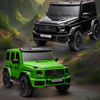 Large Mercedes G63 24V kids ride-on car by Electric Ride On Cars, featuring realistic G-Wagon design and spacious two-seater interior.