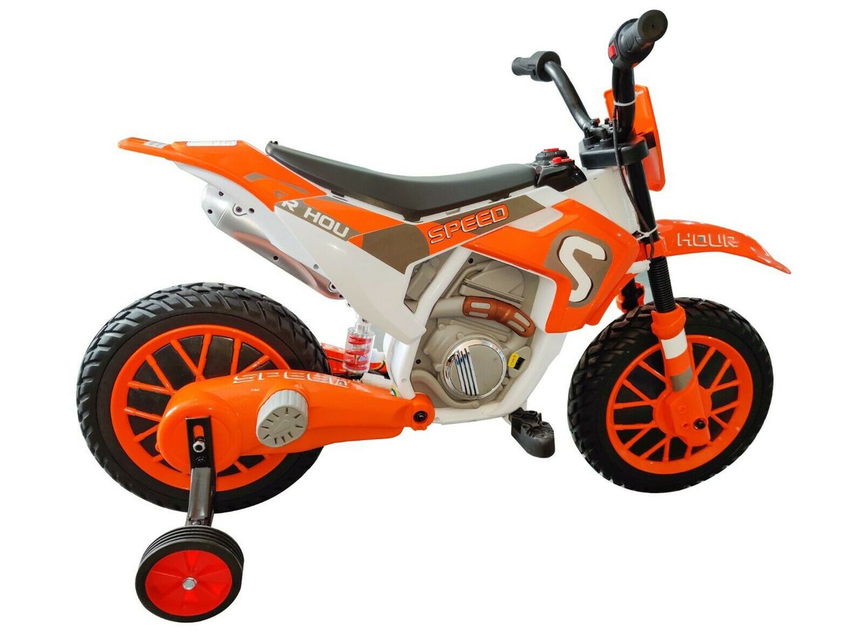 Kids 12v Electric Motorbike with Stabilisers - XMX616 Model