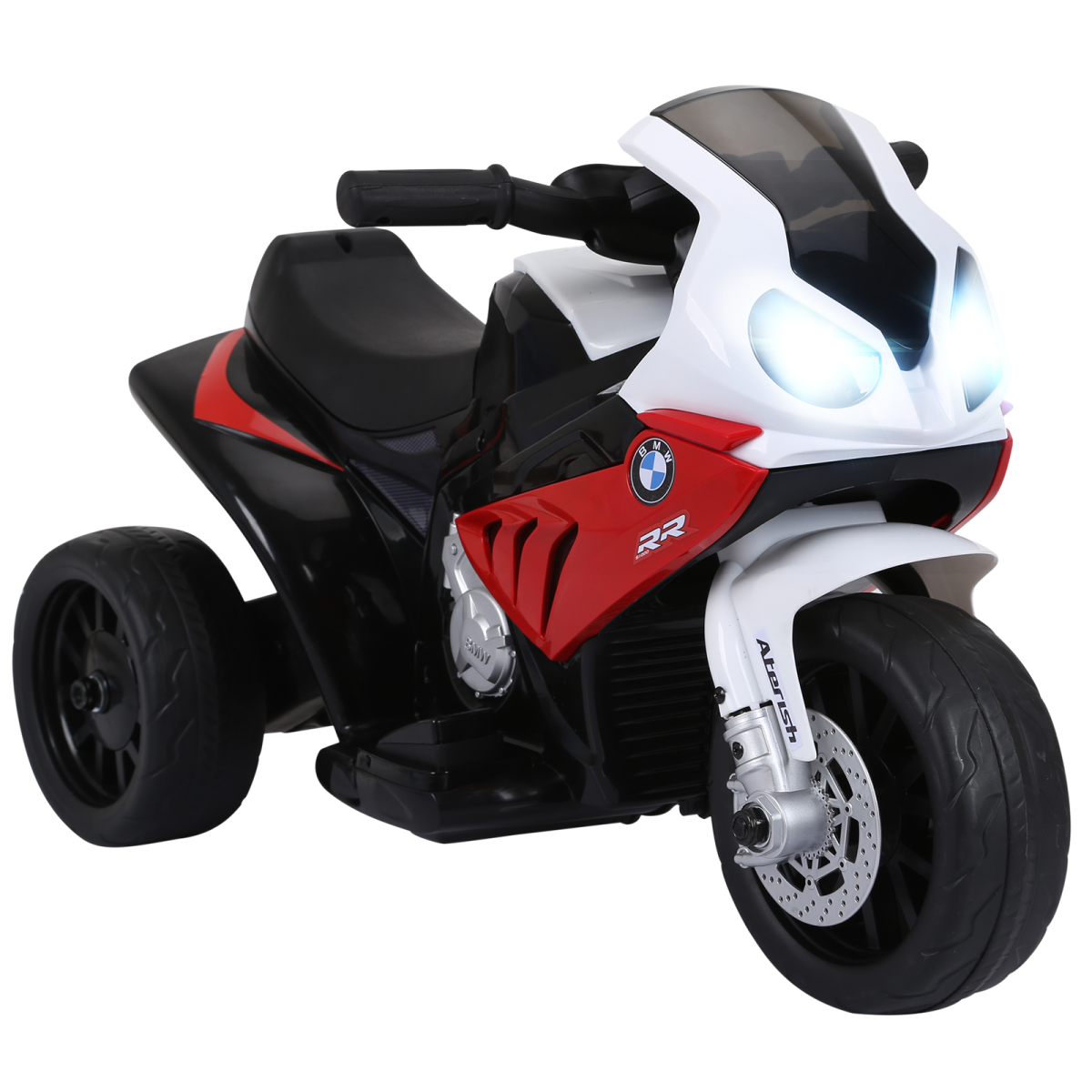 Electric Kids Ride on Motorcycle BMW Liscensed w/ Headlights Music Red - TOYFACTORY