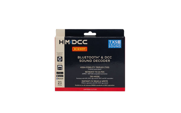 Hornby R7322 HM7000-21TXS: TXS Bluetooth® & DCC Sound Decoder (21-pin) - TOYFACTORY