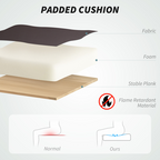 HOMCOM PU Leather Massage Office Chair, Reclining Desk Chair, Brown - TOYFACTORY