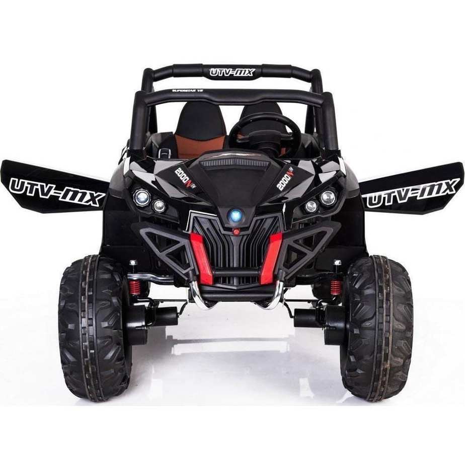 Black Kids 24V Electric Ride-on UTV Quad from Electric Ride On Cars with MP4 player, designed for outdoor fun and adventure.