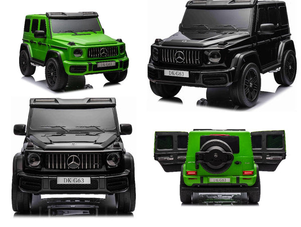 XXL-sized Mercedes G63 24V kids ride-on car by Electric Ride On Cars, featuring realistic G-Wagon design and spacious two-seater seat.